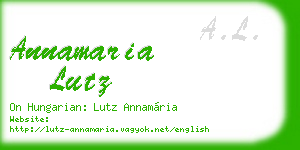 annamaria lutz business card