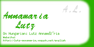 annamaria lutz business card